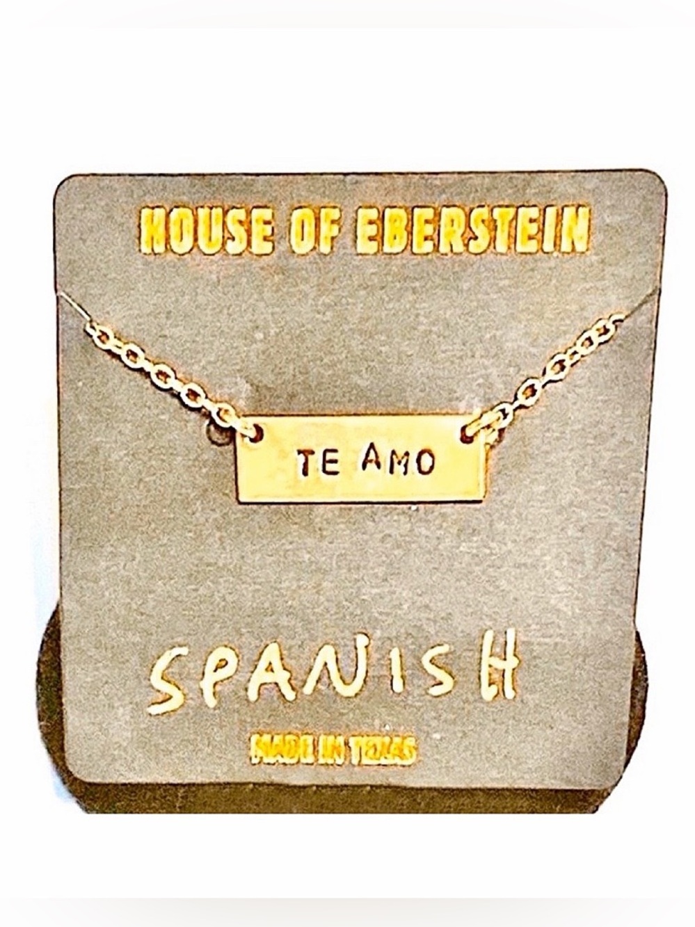 NWT Hand Forged “Te Amo” Necklace